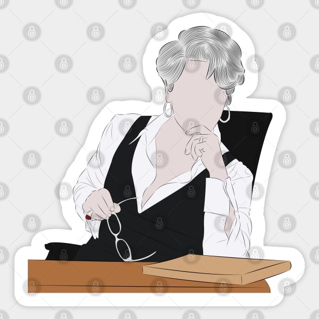 Miranda Priestly - The Devil Wears Prada Sticker by LiLian-Kaff